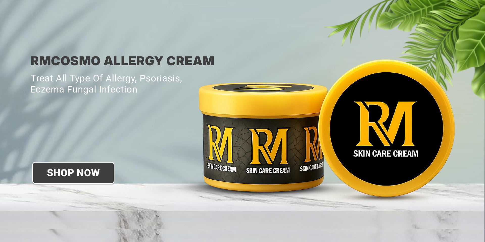  RM Cosmo Allergy Cream jar – skin care cream for allergy, psoriasis, eczema, and fungal infection treatment