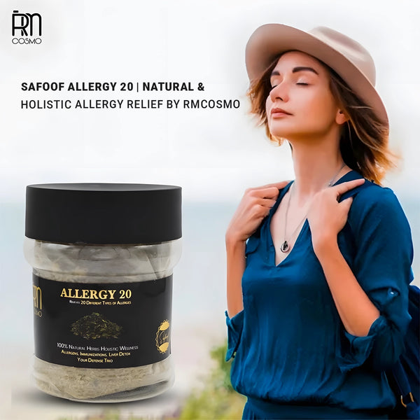 Safoof Allergy 20 | Natural Herbal & Holistic Allergy Relief | Anti-Allergy Powder by RMCosmo
