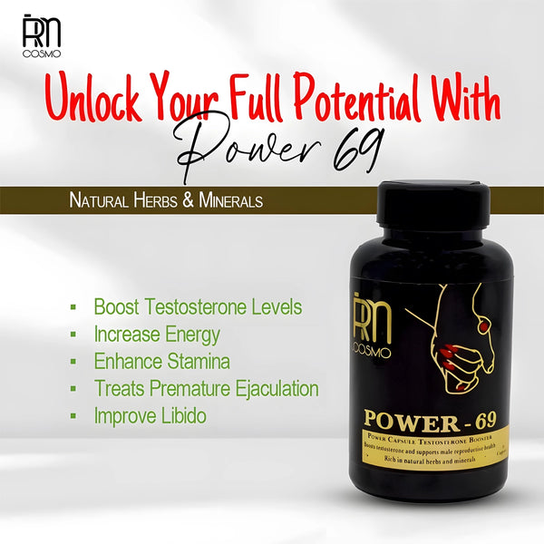 Power 69 Capsule by RMCosmo – Premium Testosterone Booster for Energy, Stamina & Performance